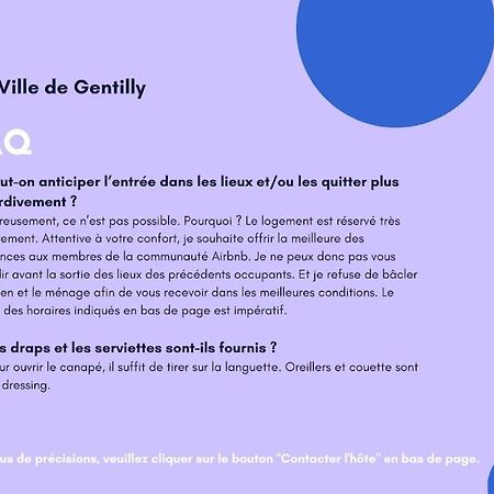 Paris Gentilly Appartement Tout Equipe - Rer B エクステリア 写真