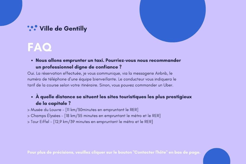 Paris Gentilly Appartement Tout Equipe - Rer B エクステリア 写真