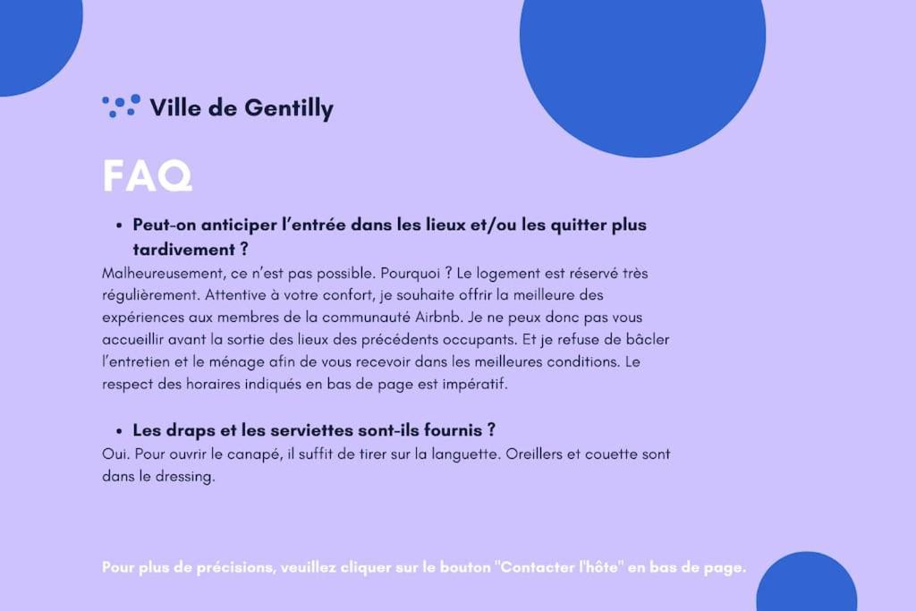 Paris Gentilly Appartement Tout Equipe - Rer B エクステリア 写真